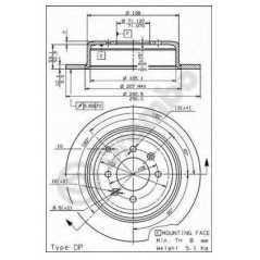 BRECO Δισκόπλακα BS 7537 406 (8B) 1995-2005