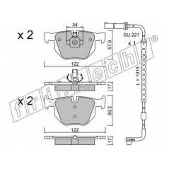 fri.tech. Σετ τακάκια 660.4W ECE, APPROVED