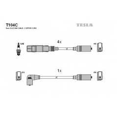 TESLA Μπουζοκαλώδια & Εξαρτήματα Σύνδεσης T104C GOLF III (1H1) 1991-1998, VENTO (1H2) 1991-1998