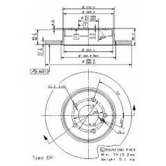 BRECO Δισκόπλακα BS 7635 MERCEDES, BENZ, CLASS, CDI