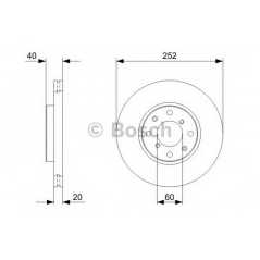 BOSCH Δισκόπλακα 0 986 479 308 SPLASH 2008