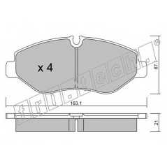 fri.tech. Σετ τακάκια 687.0 ECE, APPROVED