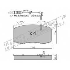 fri.tech. Σετ τακάκια 579.1W ECE, APPROVED