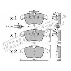 fri.tech. Σετ τακάκια 691.2 ECE, APPROVED