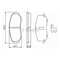 BOSCH Σετ τακάκια 0 986 494 241 GRAND VITARA II (JT) 2005