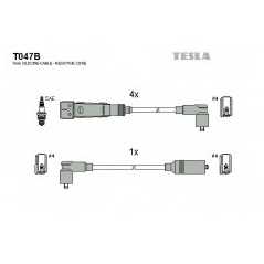 TESLA Μπουζοκαλώδια & Εξαρτήματα Σύνδεσης T047B VW, TRANSPORTER, IV