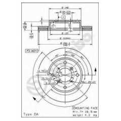 BRECO Δισκόπλακα BS 8241 SUZUKI, SWIFT, II, AH, AJ, EA, MA