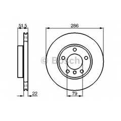 BOSCH Δισκόπλακα 0 986 478 513 3 (E36) 1990-1998, 3 (E46) 1998-2005, Z3 (E36) 1995-2003, Z4 (E85) 2003