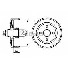 BOSCH Ταμπούρο 0 986 477 135 BOSCH, CHEVROLET, OPEL, VAUXHALL, CORSA, CDTI, DI, DTI, TIGRA