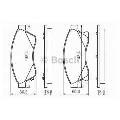 BOSCH Σετ τακάκια 0 986 494 433 CRUZE (J300) 2009, ASTRA GTC J 2011, ASTRA J 2009