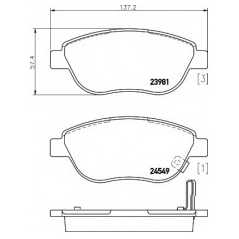 HELLA PAGID Σετ τακάκια 8DB 355 013-371 CORSA D 2006