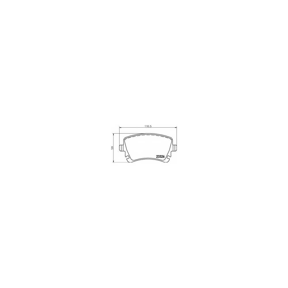 HELLA PAGID Σετ τακάκια 8DB 355 011-531 HELLA, PAGID, VW, MULTIVAN, TDI, TSI, TRANSPORTER, WVA