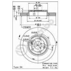 BRECO Δισκόπλακα BS 8392 ESPACE III (JE0_) 1996-2002, SAFRANE I (B54_) 1992-1996, SAFRANE II (B54_) 1996-2000