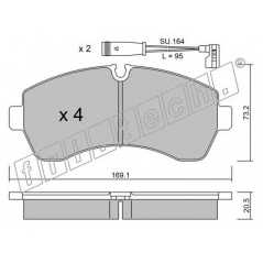 fri.tech. Σετ τακάκια 689.0W ECE, APPROVED