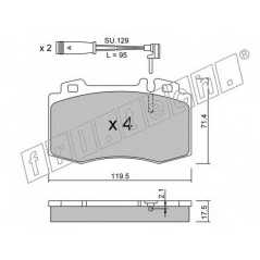 fri.tech. Σετ τακάκια 579.0W ECE, APPROVED