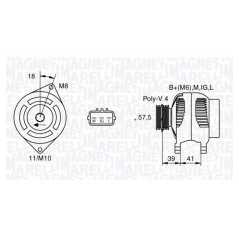 MAGNETI MARELLI Δυναμό & Εναλλάκτης Ρεύματος 063377428010 CELICA (ZZT23_) 1999-2005