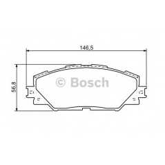 BOSCH Σετ τακάκια 0 986 494 174 04465 4214, 04465 4215, 04465 4218, 04465 4219, PRIUS PLUS (ZVW4_) 2011