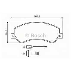 BOSCH Σετ τακάκια 0 986 494 170 BOSCH, FORD, AB, AC, AD, AA, VW, TRANSIT, RWD, AMAROK