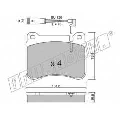 fri.tech. Σετ τακάκια 684.0W ECE, APPROVED