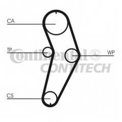 CONTITECH Σετ οδοντωτού ιμάντα CT709K1 CONTITECH, CT, RENAULT, KAT, II, CLIO, MEGANE, RAPID