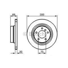 BOSCH Δισκόπλακα 0 986 479 218 1 (E81) 2004-2012, 1 (E87) 2003-2012, 3 (E90) 2005-2011