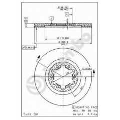 BRECO Δισκόπλακα BS 8071 MAZDA