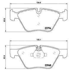 HELLA PAGID Σετ τακάκια 8DB 355 011-321 3 (E90) 2005-2011, X1 (E84) 2009, Z4 (E89) 2009