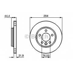 BOSCH Δισκόπλακα 0 986 479 097 BOSCH, VW, MULTIVAN, TDI, TSI, TRANSPORTER