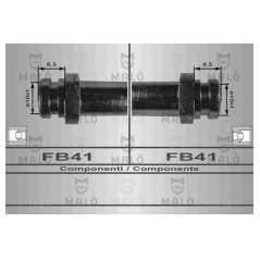 MALO Ελαστικοί σωλήνες φρένων (μαρκούτσια) 80051 TREDIA (A21_) 1982-1988