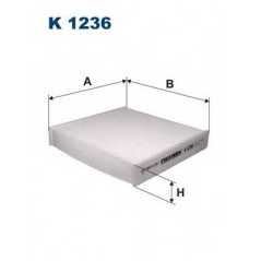 FILTRON Φίλτρο Καμπίνας K1236 CUORE VIII 2007, TERIOS (J2_) 2005, SEDICI 2006, SX4 (GY) 2006