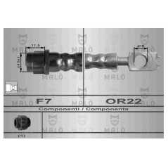 MALO Ελαστικοί σωλήνες φρένων (μαρκούτσια) 8966 AROSA (6H) 1997-2004, POLO (6N1) 1994-1999, POLO (6N2) 1999-2001