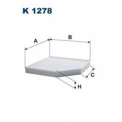 FILTRON Φίλτρο Καμπίνας K1278 A5 (8T3) 2007, Q5 (8R) 2008, MACAN 2014