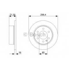 BOSCH Δισκόπλακα 0 986 479 295 BOSCH, MERCEDES, BENZ, VW, SPRINTER, CDI, LGT, NGT, CRAFTER, TDI