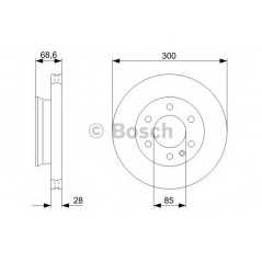 BOSCH Δισκόπλακα 0 986 479 294 BOSCH, MERCEDES, BENZ, VW, SPRINTER, CDI, LGT, NGT, CRAFTER, TDI