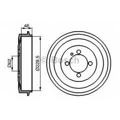 BOSCH Ταμπούρο 0 986 477 039 3 (E30) 1982-1992