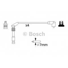 BOSCH Μπουζοκαλώδια & Εξαρτήματα Σύνδεσης 0 986 357 126 SAE