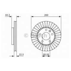 BOSCH Δισκόπλακα 0 986 479 779 DUSTER 2010