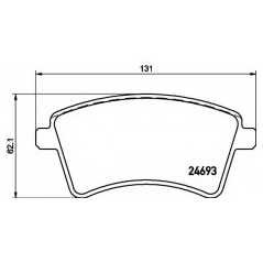 HELLA PAGID Σετ τακάκια 8DB 355 013-961 HELLA, PAGID, MERCEDES, BENZ, RENAULT, CITAN, CDI, KANGOO, GRAND, BE, BOP, LPG, WVA