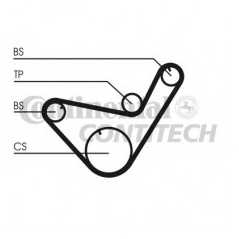 CONTITECH Σετ οδοντωτού ιμάντα CT714K1 CONTITECH, CT, MITSUBISHI, TD, PAJERO, II