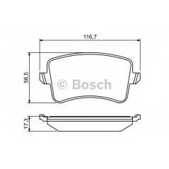 BOSCH Σετ τακάκια 0 986 494 254 A5 (8T3) 2007, Q5 (8R) 2008