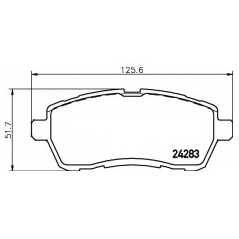 HELLA PAGID Σετ τακάκια 8DB 355 013-211 FIESTA VI 2008