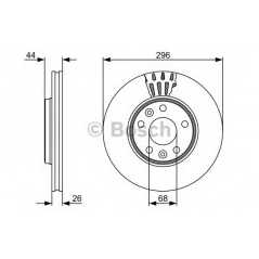 BOSCH Δισκόπλακα 0 986 479 551 LATITUDE (L70_) 2010