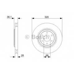 BOSCH Δισκόπλακα 0 986 479 357 NAVARA (D40) 2004, PATHFINDER (R51) 2005