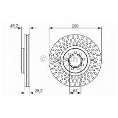 BOSCH Δισκόπλακα 0 986 479 718 BOSCH, IVECO, DAILY, IV, GV, DK, GD