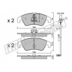 fri.tech. Σετ τακάκια 791.0W ECE, APPROVED