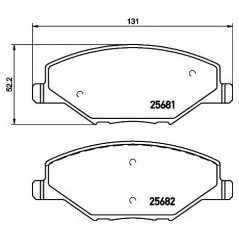 HELLA PAGID Σετ τακάκια 8DB 355 020-521 FABIA 2006, FABIA (NJ3) 2014