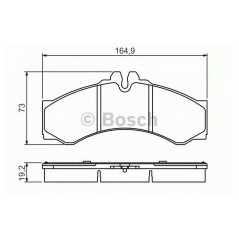 BOSCH Σετ τακάκια 0 986 424 832 CLASS (W463) 1989, S90 1996-1998