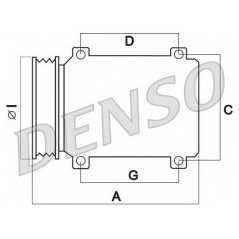 DENSO Συμπιεστής συστήματος κλιματισμού DCP50242 TOYOTA, OE, DENSO, ID