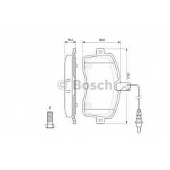 BOSCH Σετ τακάκια 0 986 494 097 407 (6D_) 2004, 407 SW (6E_) 2004