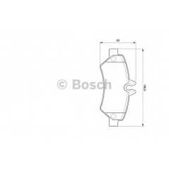 BOSCH Σετ τακάκια 0 986 494 123 BOSCH, MERCEDES, BENZ, VW, SPRINTER, CDI, LGT, NGT, CRAFTER, TDI